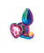Rear Assets - Multicolor Heart - Small - Pink NSN0962-14