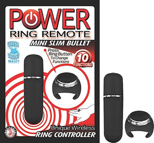 Power Ring Remote Mini Slim Bullet- Black NW2372-1