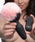 Pink Bunny Tail Vibrating Anal Plug TZ-AG189