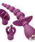 Cloud 9 Health and Wellness Anal Clitoral and Nipple Massager Kit - Purple WTC919