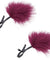 Sex and Mischief Enchanted Feather Nipple Clamps - Burgundy SS098-31