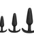 Anal Essentials 3-Piece Silicone Trainer Set - Black DJ2401-47-CD