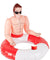 Inflatabale Lifeguard Hunk Swim Ring FV-50885
