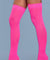 Opaque Nylon Thigh Highs - Neon Pink - One Size BW-1932NPINK