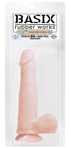 Basix Rubber Works 7.5 Inch Dong With Suction Cup  - Flesh PD4228-21