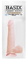 Basix Rubber Works 7.5 Inch Dong With Suction Cup  - Flesh PD4228-21