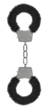 Pleasure Furry Handcuffs - Black OU-OU004BLK