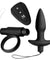 Remote Silicone Cock Ring and Anal Plug Set IS102