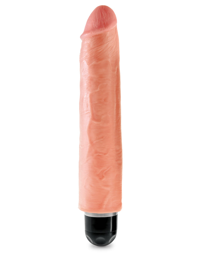 King Cock 10 Vibrating Stiffy Flesh PD5525-21