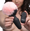 Pink Bunny Tail Vibrating Anal Plug TZ-AG189