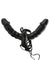 Fetish Fantasy Series Vibrating Double  Delight Strap-on - Black PD3382-23