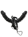 Fetish Fantasy Series Vibrating Double  Delight Strap-on - Black PD3382-23