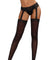 Pantyhose With Garters - One Size - Black DG-0013BLKOS