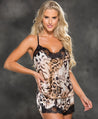 Cami and Shorts Set - Leopard Print - Extra Large HOT-25819XL