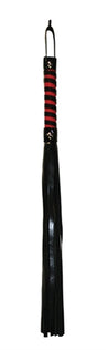 Sex and Mischief Stripe Flogger - Red and Black SS100-45