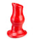 Pighole Deep-1 Fuckable Buttplug - Red OX-1339-1-RED