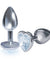 The 9's the Silver Starter Heart Bejeweled Stainless Steel Plug - Diamond ICB2611-2