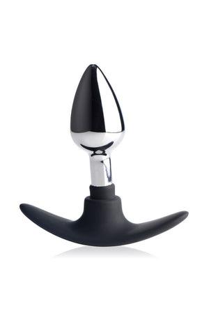 Dark Invader Metal and Silicone Anal Plug - Small MS-AD343-SML