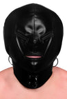 Bondage Hood with Posture Collar & Zippers STR-AF108