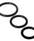 Trinity Silicone Cock Rings - Black TV-SP130-BLK
