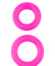 Neon Stretchy Silicone Cock Ring Set - Pink PD1445-11