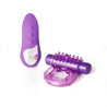 Sensuelle Remote Control 15 Function Rechargeable Bullet Ring - Purple BT-M38PU