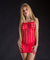 Spaghetti String Dress Exotic Mesh - One Size - Red BH-69377SD-RD