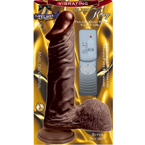 Lifelike Vibrating Black King 9 NW2015-5