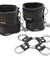 5 Piece Hog Tie and Cuff Set - Black SS325-01