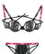Sexy Af Cutout Bra & Panty Set - Pink/black - S/m FL-BAF821-SM