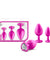 Luxe - Bling Plugs Training Kit - Pink With White Gems BL-395830