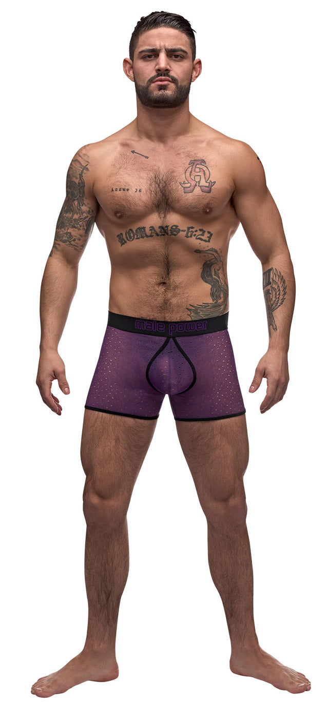 Airotic Mesh Enhancer Short - Purple - Medium MP-154256PPMD