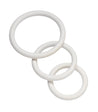 Nitrile Cock Ring Set - White BSPR-74