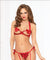 Applique Bra & Panty Set - Red - One Size STM-10942P