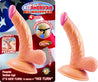 All American Mini Whoppers 4-Inch Curved Dong With Balls - Flesh NW2390-1
