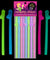 Glow-in-the-Dark Naughty Straws KG-NVS97