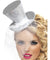 Mini Top Hat on Headband - Silver FV-21192