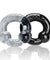 Ultraballs 2- Piece Cockring Set - Black & Clear OX-3010-BC