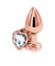 Rear Assets - Rose Gold Heart - Medium - Clear NSN0963-21