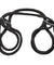 Japanese Style Bondage - Cotton Wrist or Ankle  Cotton Cuffs - Black DJ2103-07-CD