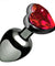 Crimson Tied Scarlet Heart Jewel Anal Plug MS-AE392