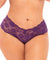 Good Night Kiss Boyshort With Elastic Detail - Grape Royale - 1x2x OH-2025X-GR1X2X
