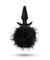 Temptasia - Bunny Tail Pom Plug - Black BL-59215