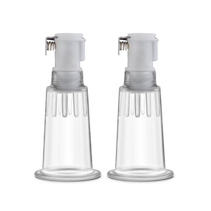 Temptasia  Nipple Pumping Cylinders  Set of 2  (0.75 Inch Diameter) - Clear BL-09701