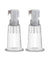 Temptasia  Nipple Pumping Cylinders  Set of 2  (0.75 Inch Diameter) - Clear BL-09701