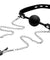 Silicone Ball Gag W/nipple Clamps STR-AE976