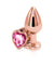Rear Assets - Rose Gold Heart - Medium - Pink NSN0963-24