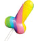 Display Rainbow Cock-Pop 12 Pieces HTP2161-D