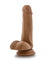 Silicone Willy's - 6 Inch Silicone Dildo With Balls - Mocha BL-54607
