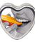 Edible Heart Candle - Mango - 4 Oz. EB-HSCK009
